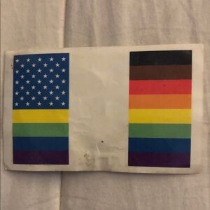 Pride rainbow temporary tattoo